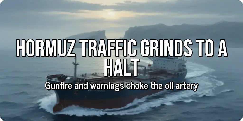 Hormuz Traffic Grinds to a Halt