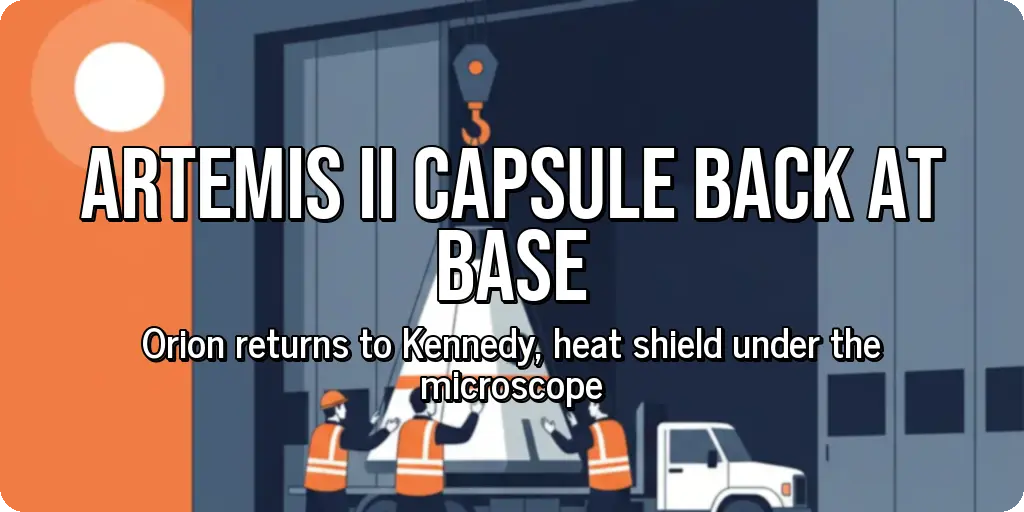 Artemis II Capsule Back at Base