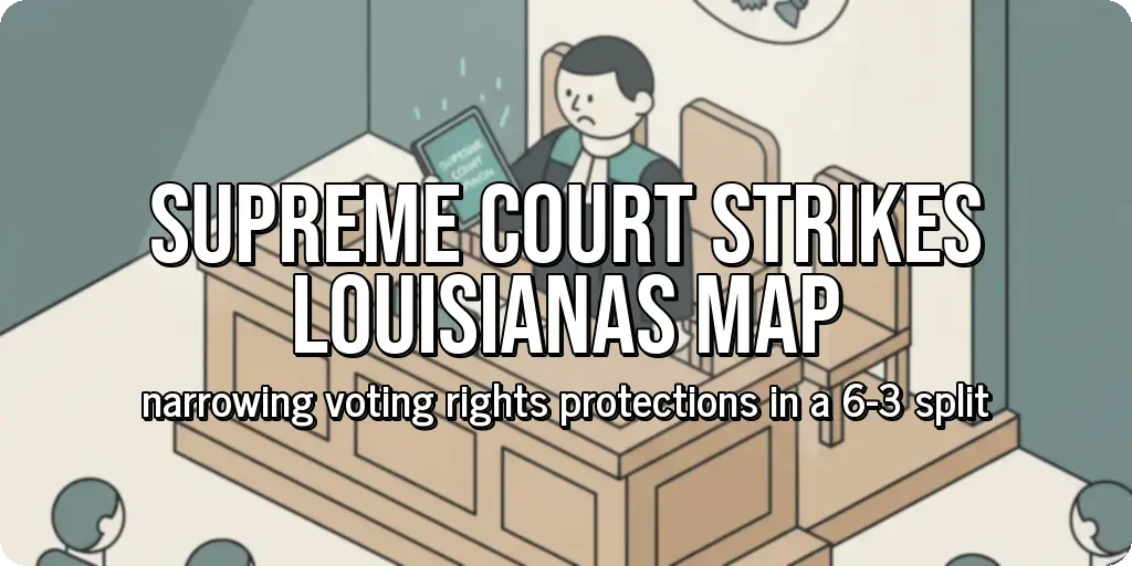 Supreme Court Strikes Louisianas Map