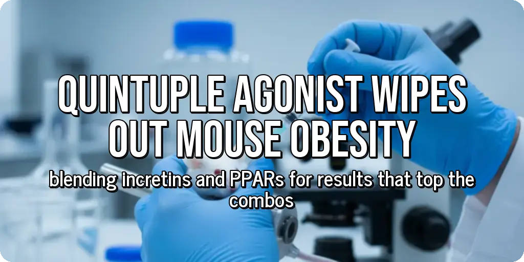 Quintuple Agonist Wipes Out Mouse Obesity