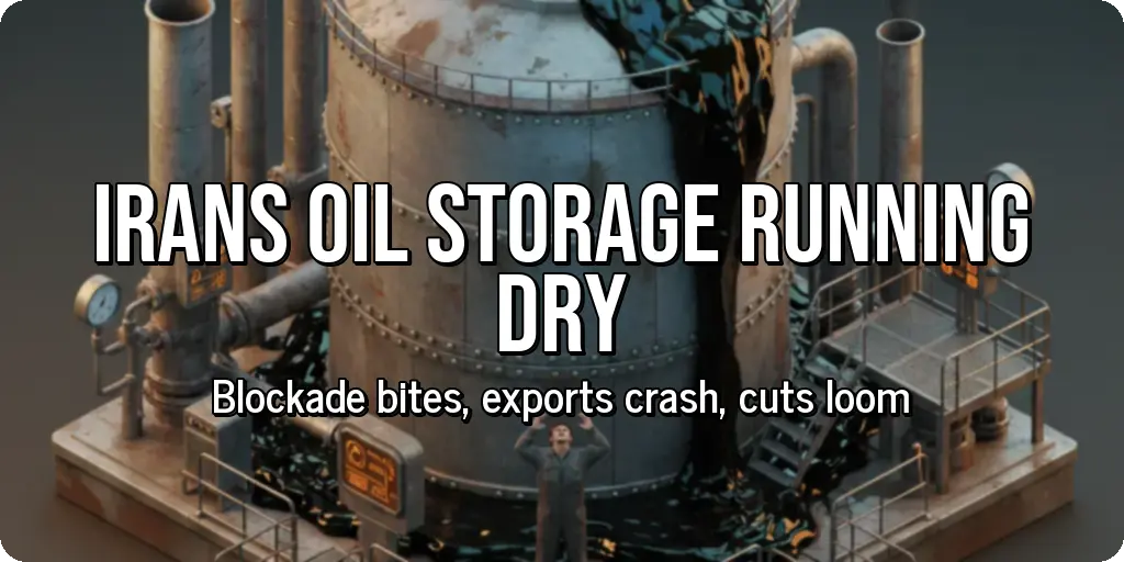 Irans Oil Storage Running Dry